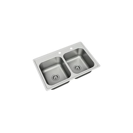 Moen Kenadi 33in x 22in Stainless Steel 18 Gauge Single Bowl Dual Mount Sink 21597